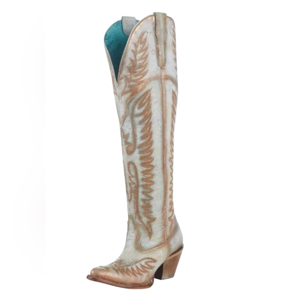 Corral Turquoise and Brown Western Boots Size 7M